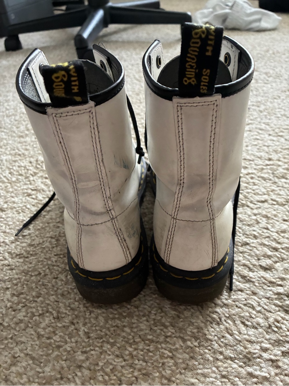 White dr marten boots - Picture 3 of 6